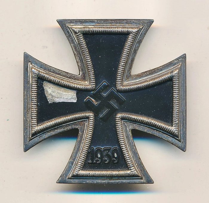 SOLD - Aluminum Core Iron Cross 1st Class by Deschler