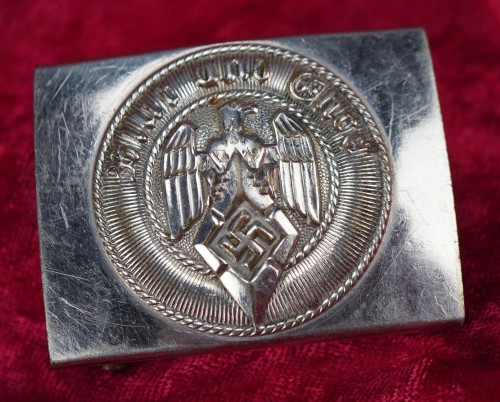 SOLD - Assmann Marked Hitler Youth Belt Buckle in Nickel