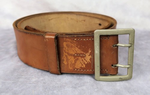 SOLD - Assmann marked Double Claw Brown Leather Belt