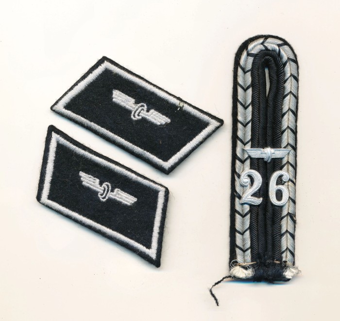 SOLD - Bahnschutz Collar Tabs & Shoulder Board