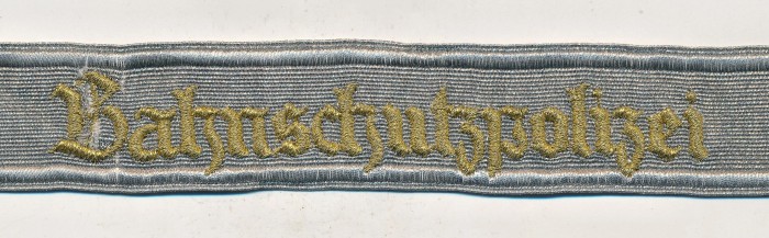 SOLD - Bahnschutzpolizei Leader Cuff Title