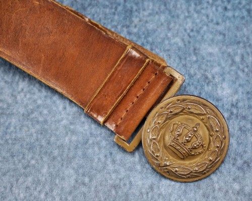 SOLD - Bavarian Officer Field Belt & Buckle