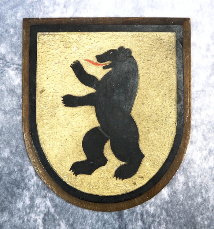 SOLD - Berlin Bear Wall Plaque