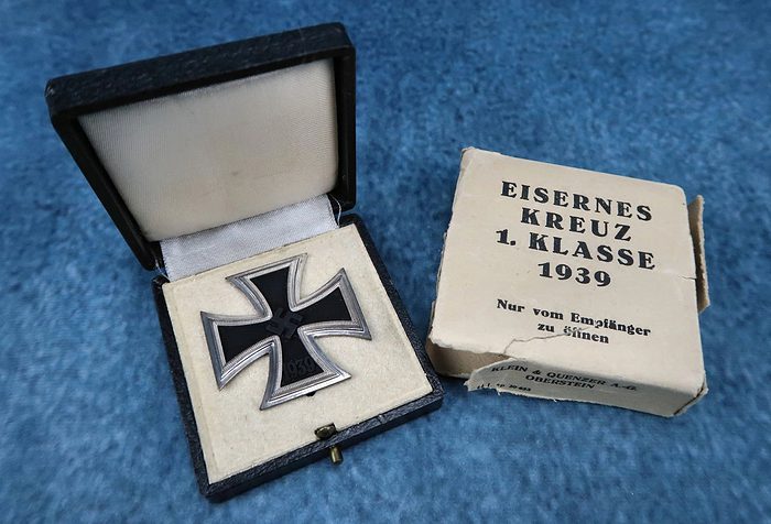 SOLD - Boxed and Cased Iron Cross First Class Marked 65