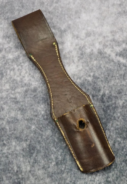 SOLD - Brown Leather Bayonet Frog