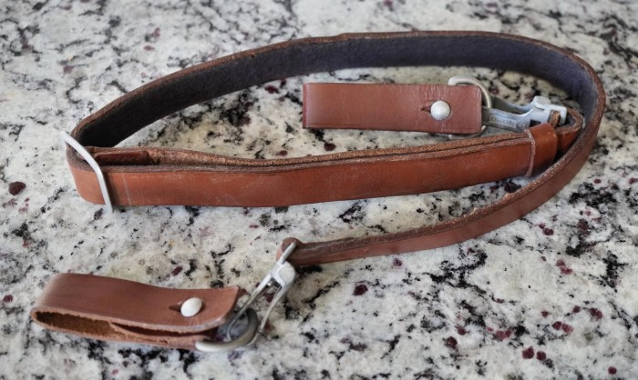 SOLD - Brown Leather Luftwaffe Cross Strap w/ Belt Loops