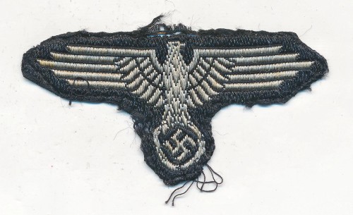 SOLD - COMBAT WORN Waffen SS Cap Eagle in BeVo