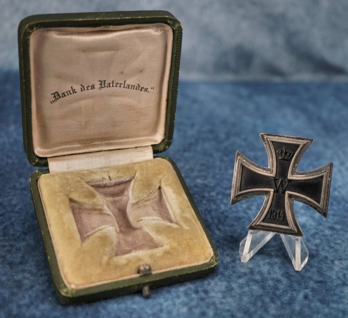 SOLD - Cased 1914 Iron Cross First Class