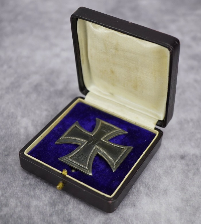 SOLD - Cased 1914 Iron Cross First Class