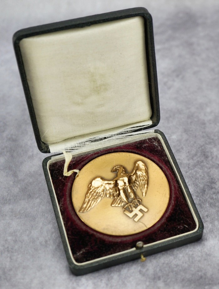 SOLD - Cased Animal Breeding Achievement Table Medal