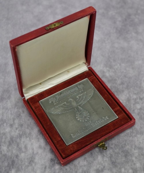 SOLD - Cased DAF Gau Schleswig Holstein Production Award Table Medal