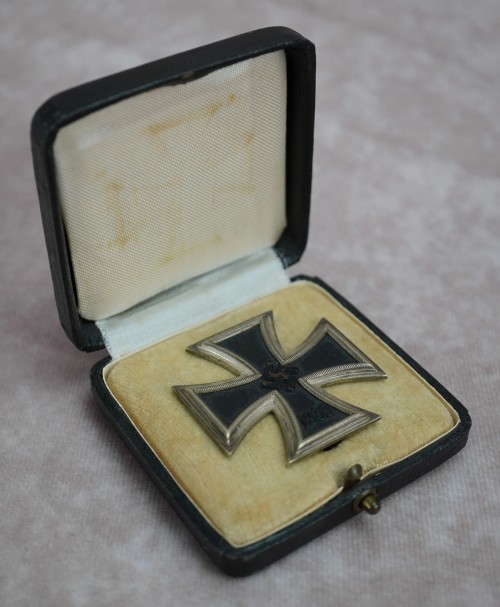 SOLD - Cased Iron Cross First Class by C. F. Zimmermann