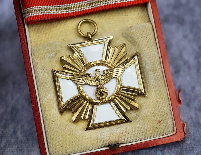 SOLD - Cased NSDAP 25 Year Service Medal