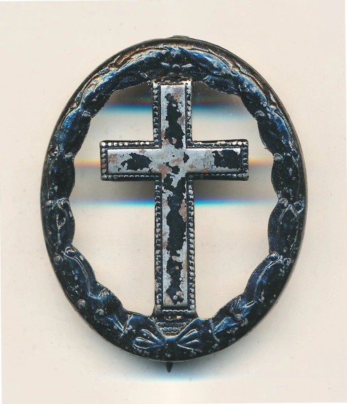 SOLD - Church Donation Badge converted from Black Wound Badge