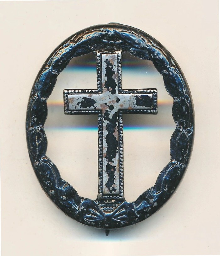 SOLD - Church Donation Badge converted from Black Wound Badge