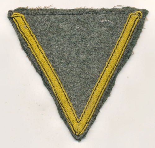 SOLD - Cut Off Kriegsmarine Coastal Artillery Rank Chevron