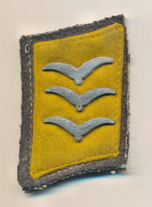 SOLD - Cut Off Luftwaffe Flight/Para Obergefreiter Collar Tab