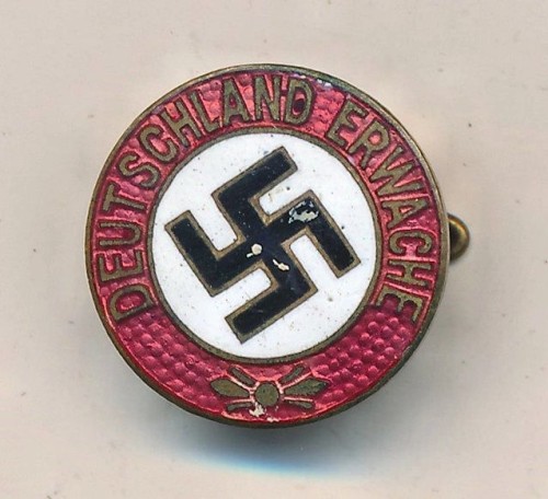 SOLD - DEUTSCHLAND ERWACHE Enamel Membership Pin