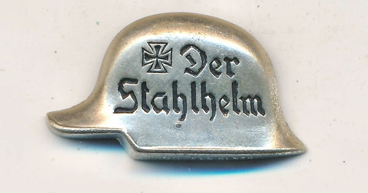 SOLD - Der Stahlhelm Membership Pin