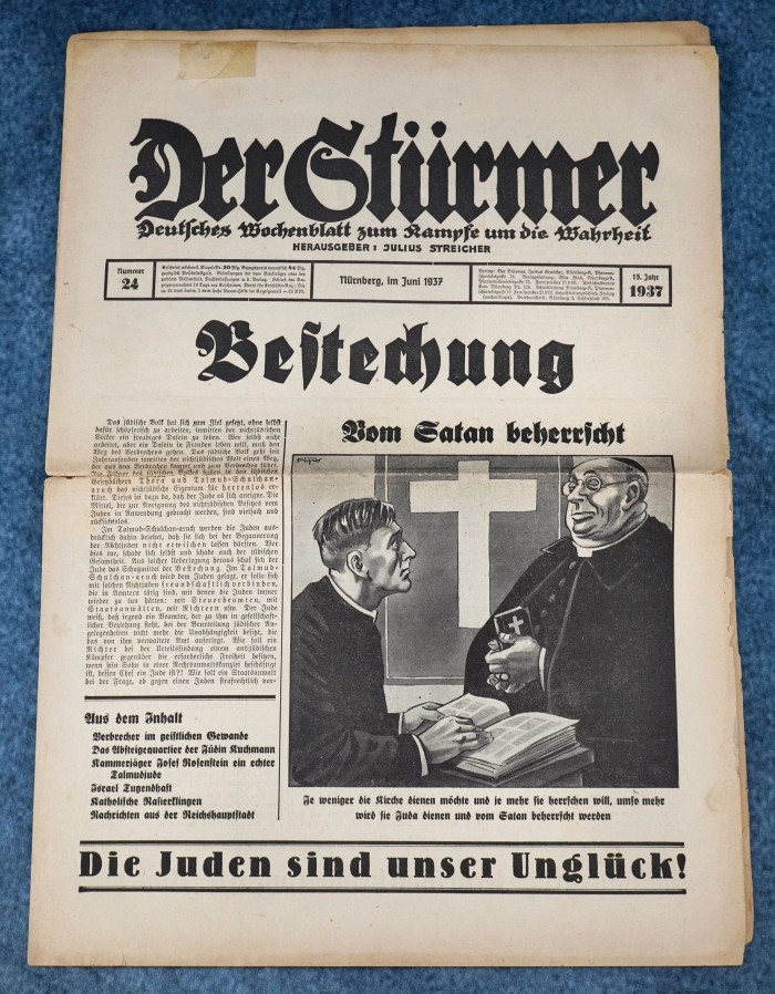 SOLD - Der Stürmer Newspaper Issue