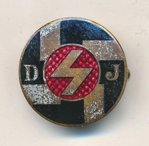 SOLD - Deutche Jungvolk Enamel Membership Pin