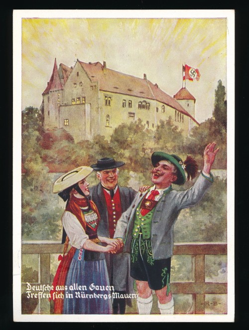 SOLD - Deutsche Aus Allen Gauen Treffen Sich in Nürnbergs Mauern Postcard