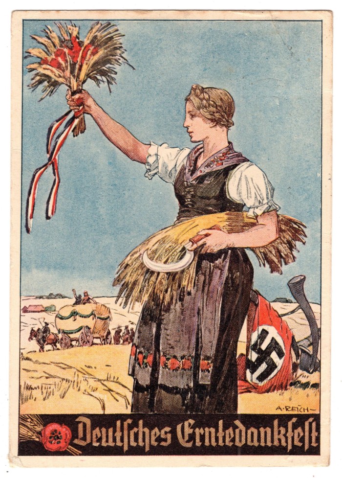 SOLD - Deutsches Erntedankfest Postcard