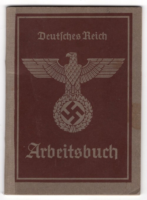 SOLD - Deutsches Reich Arbeitsbuch