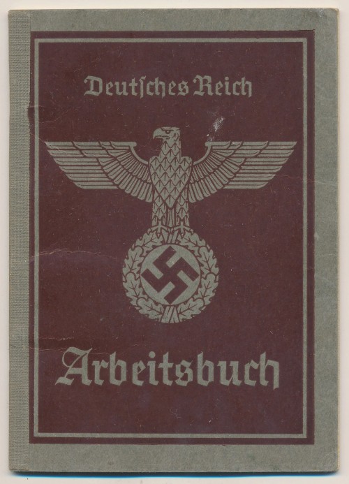 SOLD - Deutsches Reich Arbeitsbuch