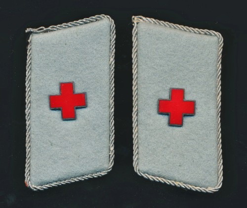 SOLD - Deutsches Rotes Kreuz Collar Tabs