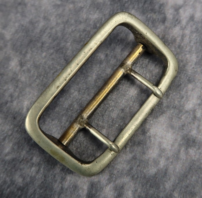 SOLD - Double Claw Belt Buckle in Nickel