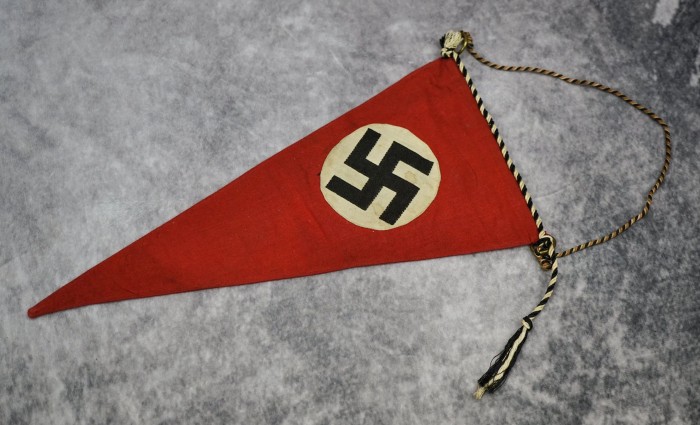 SOLD - Double Sided Allgemeine SS NSDAP Pennant