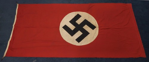 SOLD - Double Sided NSDAP Flag w/ Clips