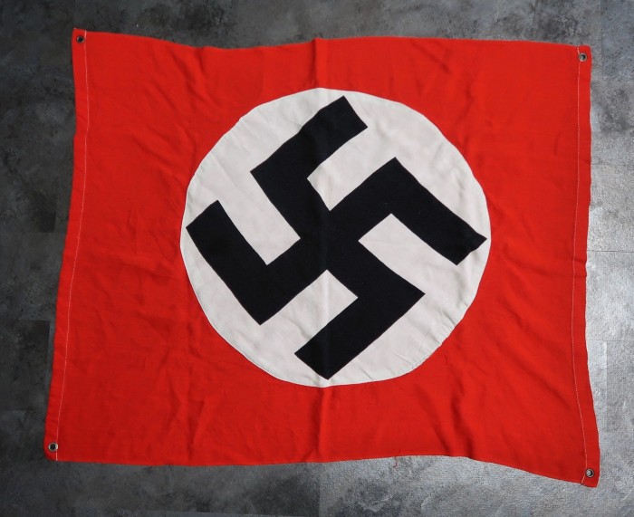 SOLD - Double Sided NSDAP banner w/ metal grommets