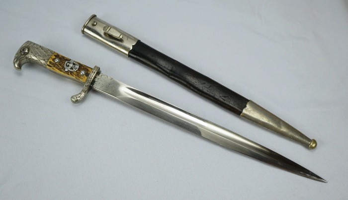 SOLD - Early Double Oval Eickorn Polizei Dress Bayonet