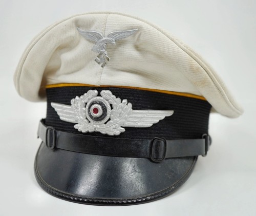 SOLD - Early Droop Tail Summer Top Luftwaffe Flight Visor Cap