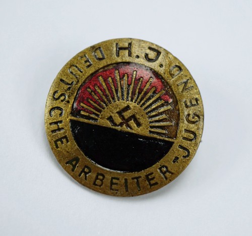 SOLD - Early HJ Enamel Membership Pin