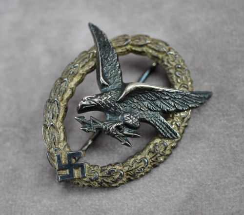 SOLD - Early Luftwaffe Radio Operator Badge by BSW