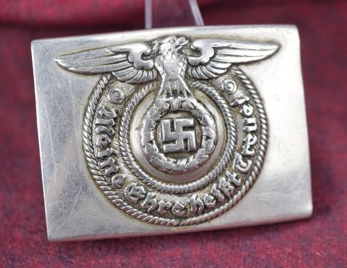 SOLD - Early Nickel SS Belt Buckle