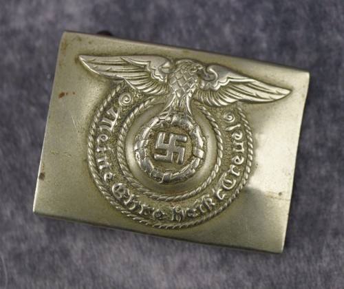 SOLD - Early SS Enlisted Ranks Belt Buckle in Nickel