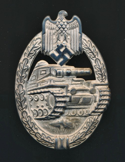 SOLD - Early buntmetal Panzer Assault Badge by Schickle