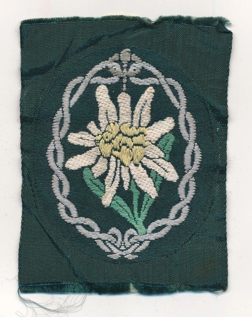 SOLD - Edelweiss Sleeve Insignia