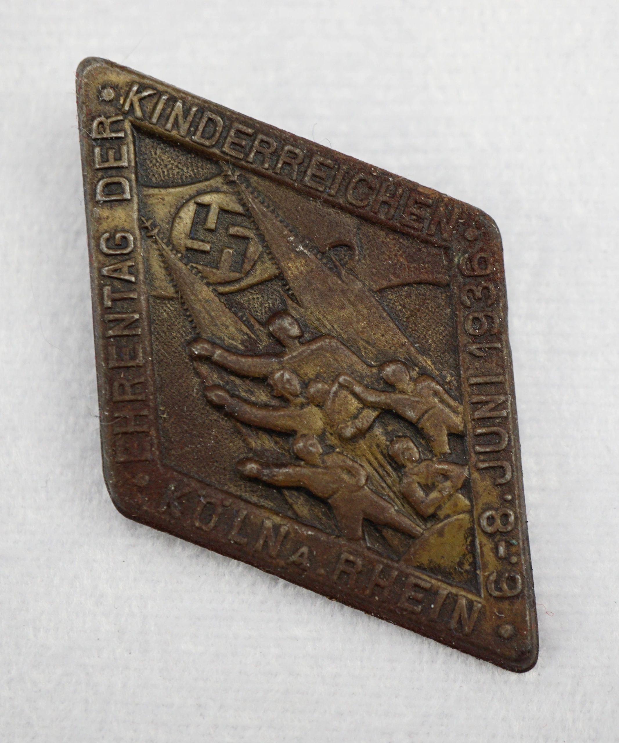 SOLD - Ehrentag der Kinderreichen Köln am Rhein 1936 Tinnie - Image 3