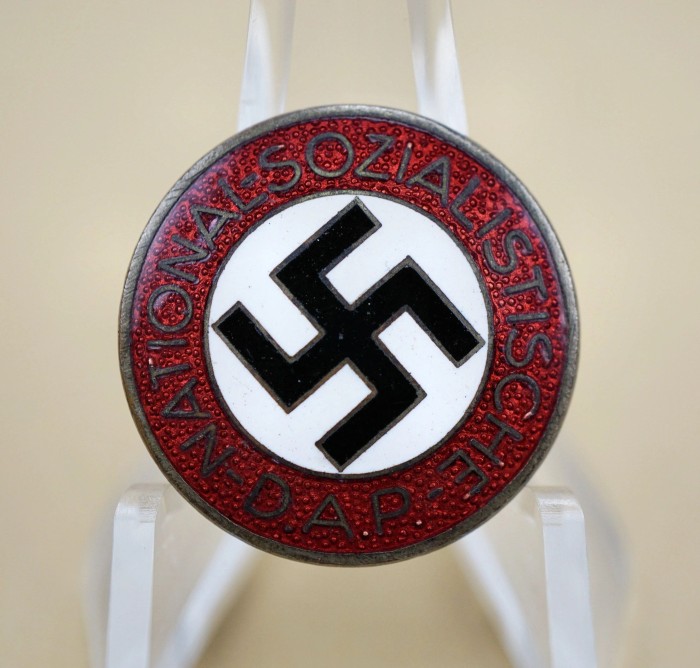 SOLD - Enamel NSDAP Membership Pin