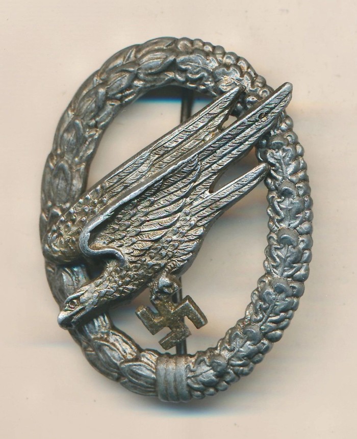 SOLD - Fallschirmjäger Badge by Juncker