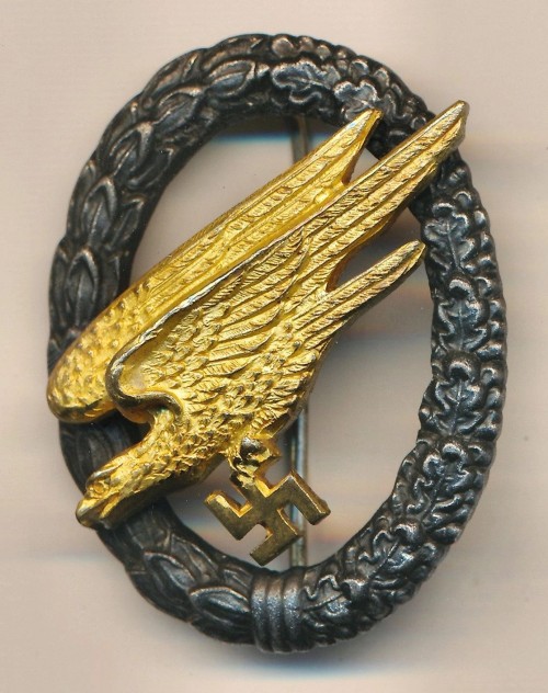 SOLD - Fallschirmjäger Badge by Juncker