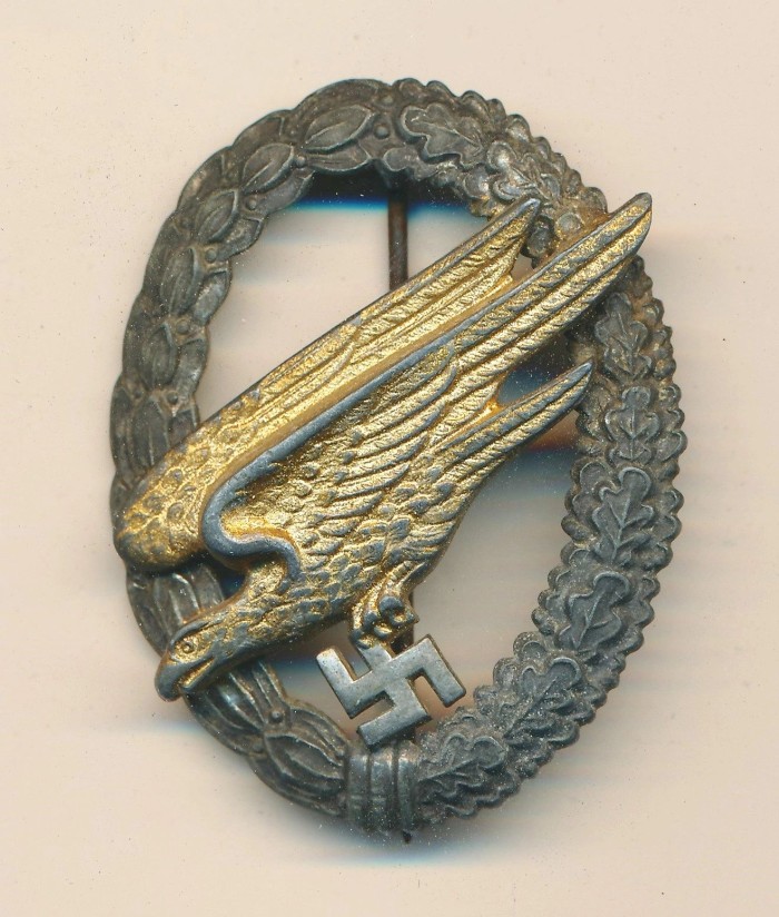 SOLD - Fallschirmjäger Badge produced by Berg & Nolte