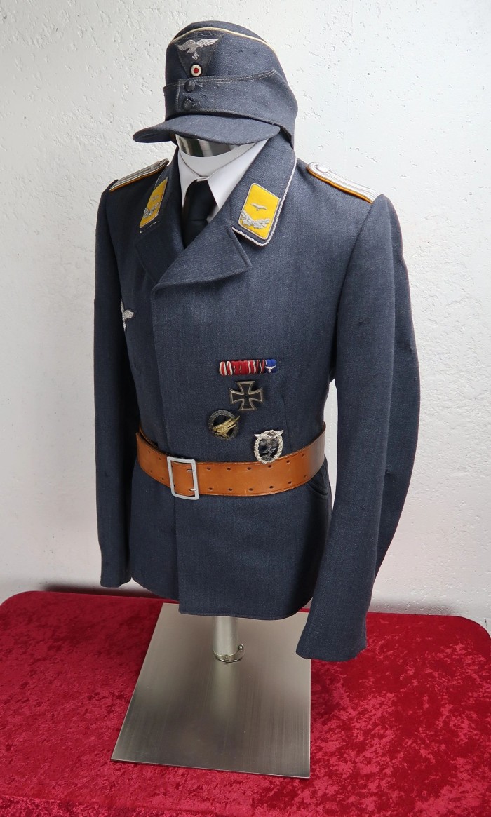 SOLD - Fallschirmjäger fliegerblouse & M43 cap