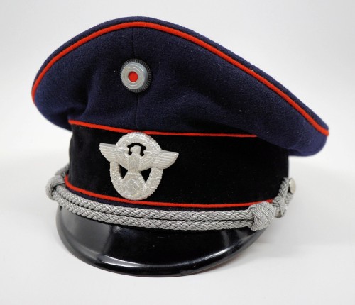 SOLD - Feuerschutzpolizei Officer's Visor Cap