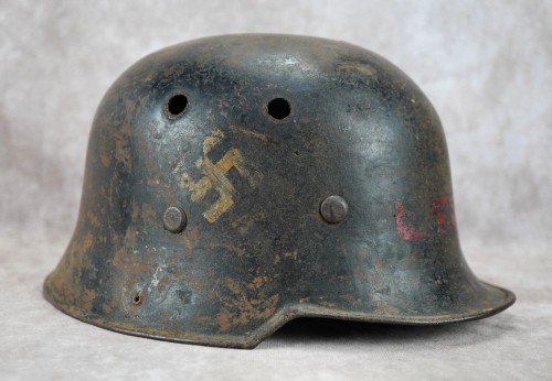 SOLD - First Pattern M34 Feuerschutzpolizei Helmet